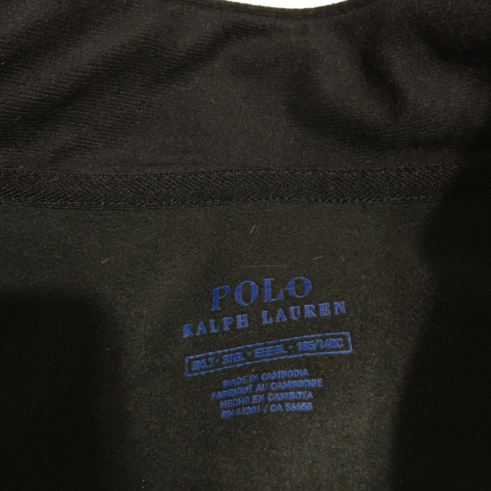 Polo Ralph Lauren Softshell Vest Men 3XLT Gray Full Zip Performance